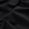 1 Yard Black Fleece Backed Stretch Cotton Knit Fabric Soft Solid Athleisure 68 inch Width